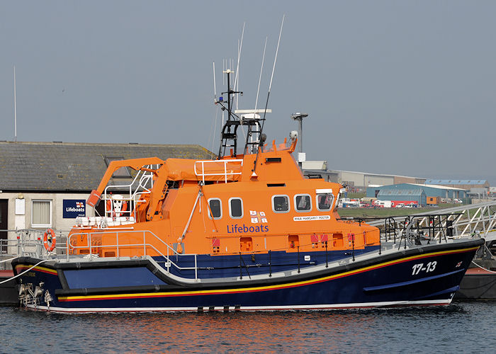 Photograph of the vessel RNLB Margaret Foster pictured at Kirkwall on 8th May 2013