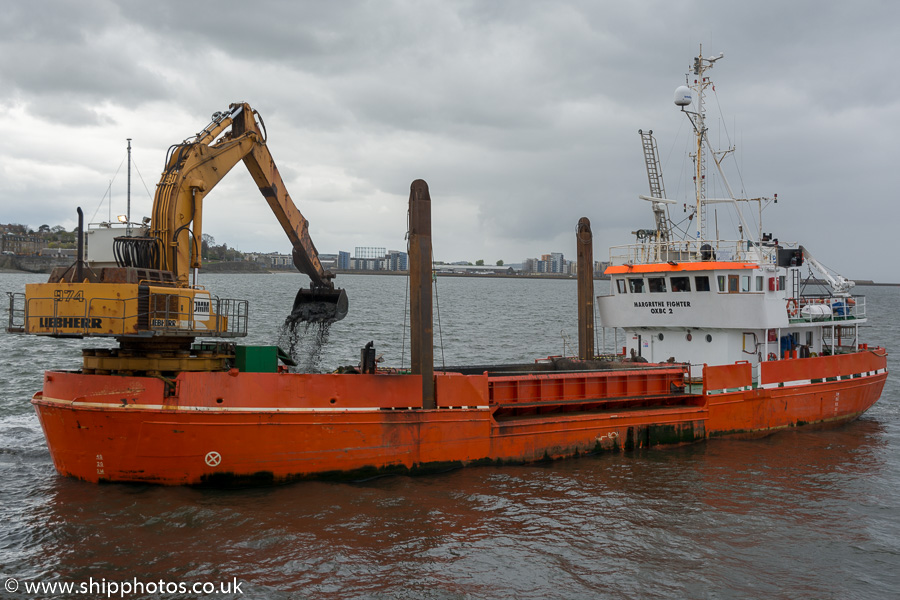 Photograph of the vessel  Margrethe Fighter pictured at Newhaven, Leith on 14th April 2017