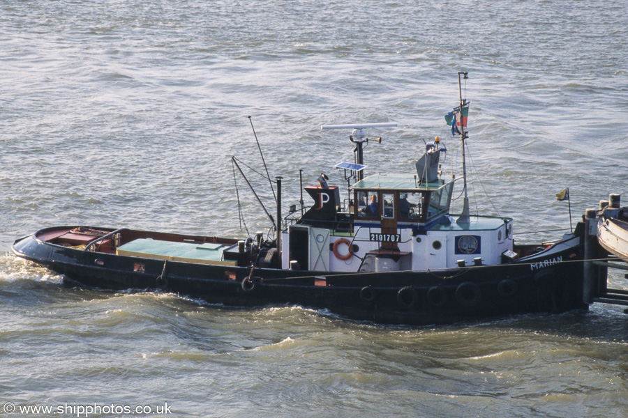 Photograph of the vessel  Marian pictured on the Nieuwe Maas at Vlaardingen on 17th June 2002