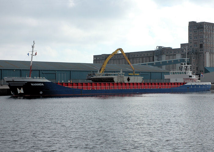 Photograph of the vessel  Marinda pictured at Leith on 2nd May 2011