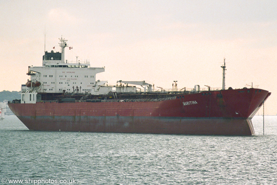 Photograph of the vessel  Maritina pictured in the Solent on 27th September 2003