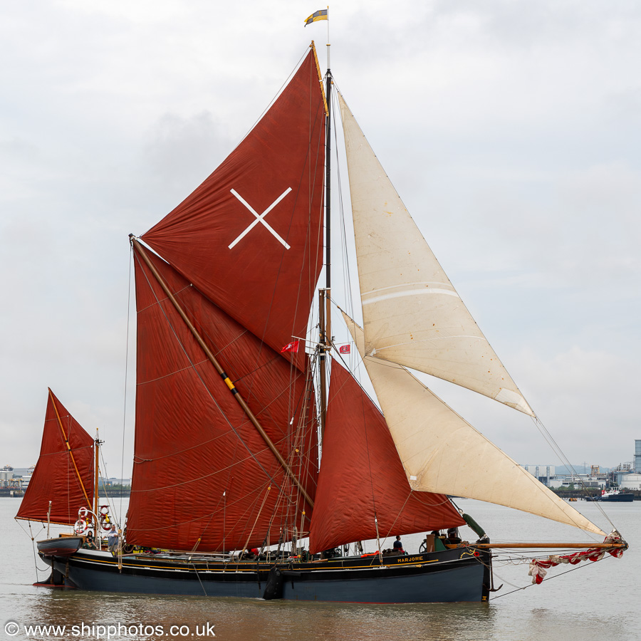 Photograph of the vessel sb Marjorie pictured on Sea Reach on 19th July 2025