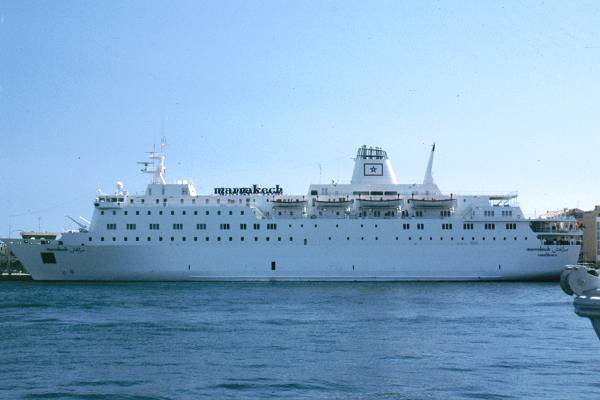 Photograph of the vessel  Marrakech pictured in Sète on 7th July 1990