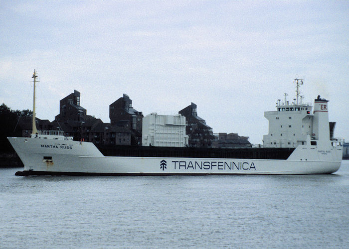 Photograph of the vessel  Martha Russ pictured passing Greenwich on 24th September 1997