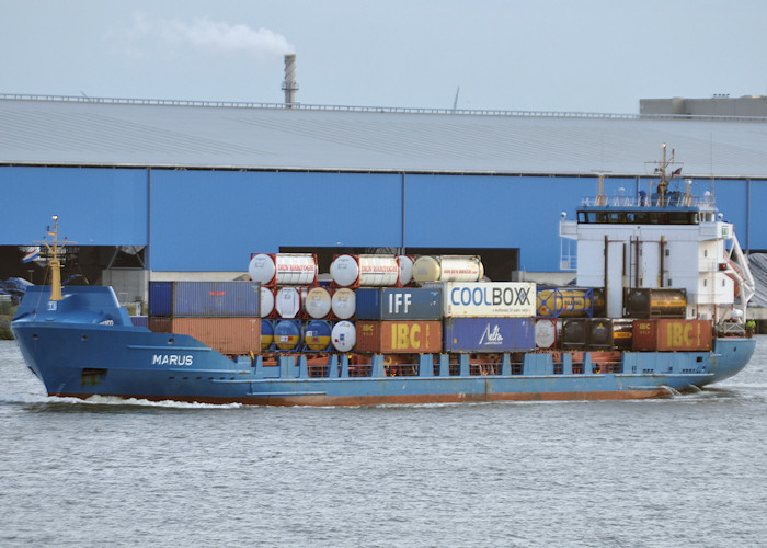 Photograph of the vessel  Marus pictured passing Vlaardingen on 24th June 2011