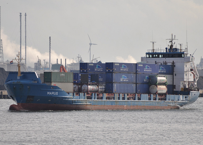 Photograph of the vessel  Marus pictured passing Vlaardingen on 25th June 2012
