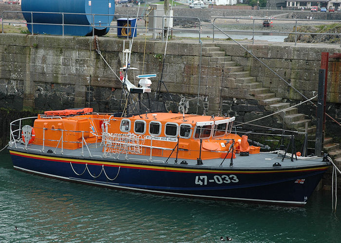 Photograph of the vessel RNLB Mary Irene Millar pictured in Portpatrick on 25th July 2008