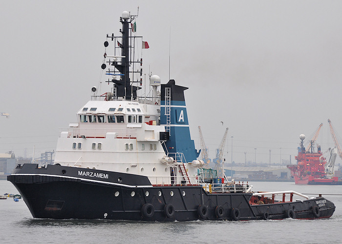 Photograph of the vessel  Marzamemi pictured passing North Shields on 23rd March 2012