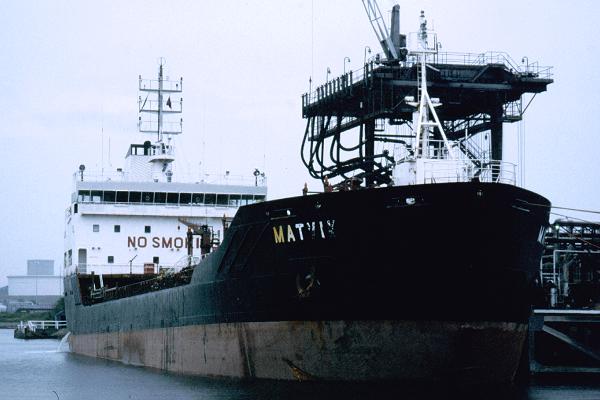 Photograph of the vessel  Matvik pictured at Stanlow on 13th July 1999