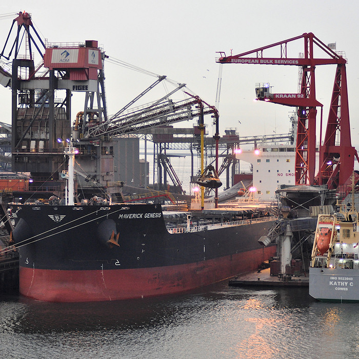 Photograph of the vessel  Maverick Genesis pictured in Elbehaven, Europoort on 28th June 2011