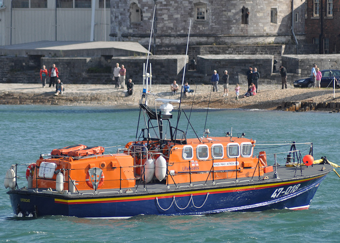 Photograph of the vessel RNLB Max Aitken III pictured at Calshot on 6th August 2011