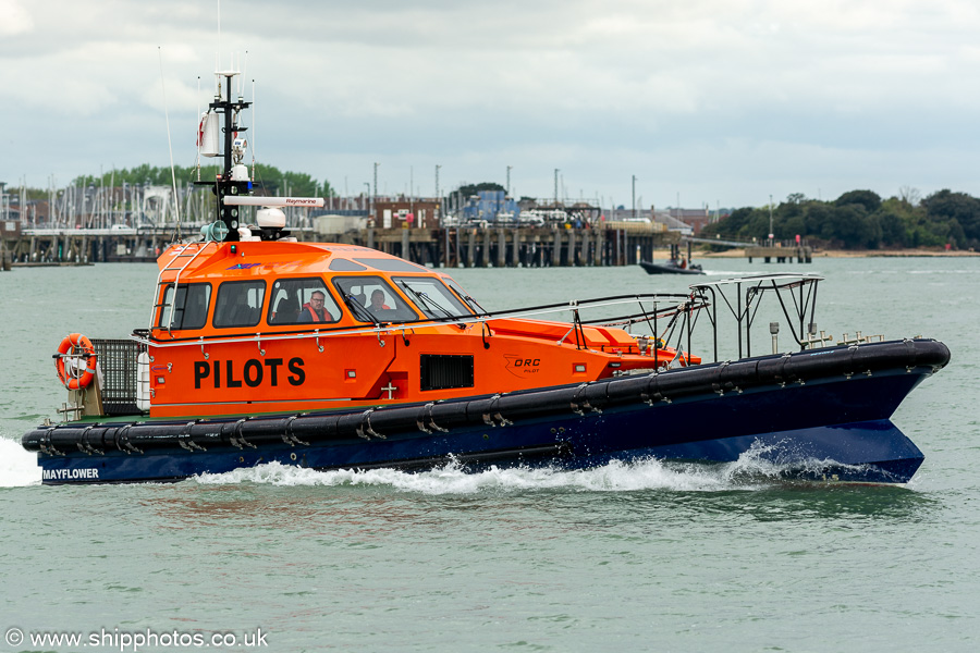 Photograph of the vessel pv Mayflower pictured in Portsmouth Harbour on 19th April 2024