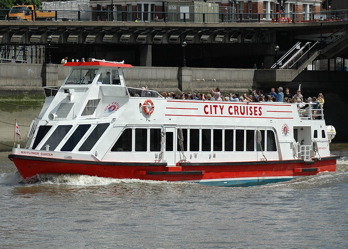 Photograph of the vessel  Mayflower Garden pictured in London on 14th June 2009