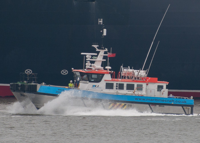 Photograph of the vessel  MCS Zephyr pictured passing Liverpool on 31st May 2014