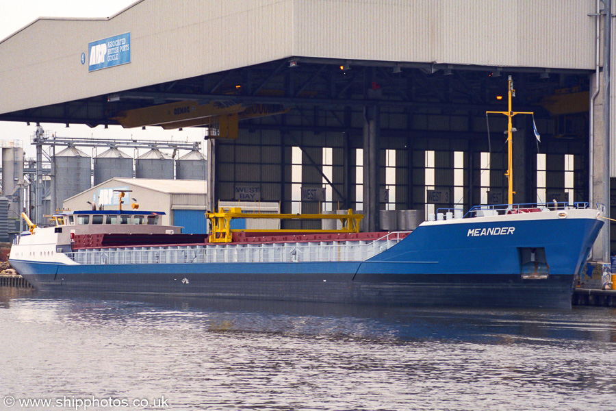 Photograph of the vessel  Meander pictured at Goole on 11th August 2002