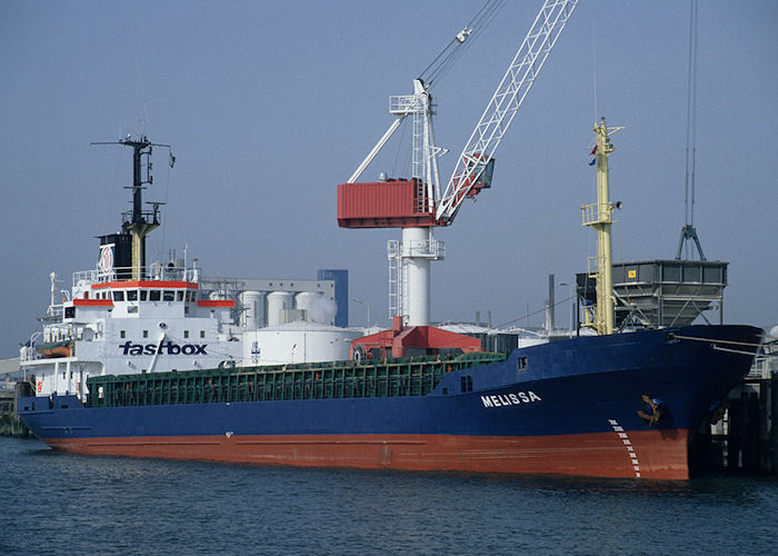  Melissa pictured on the Nieuwe Maas at Rotterdam on 27th September 1992