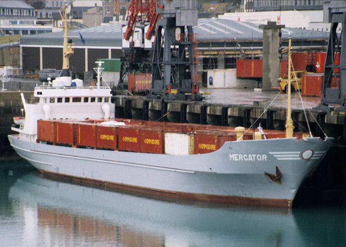 Photograph of the vessel  Mercator pictured at St. Helier on 13th April 1990