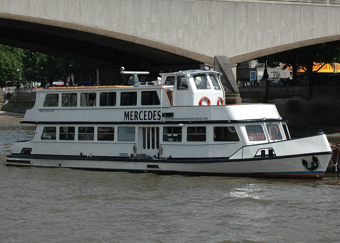 Photograph of the vessel  Mercedes pictured in London on 14th June 2009