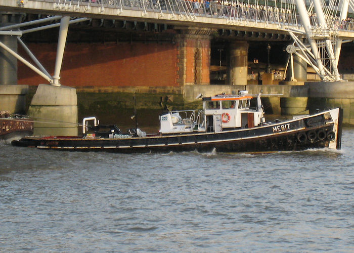 Photograph of the vessel  Merit pictured in London on 26th October 2009