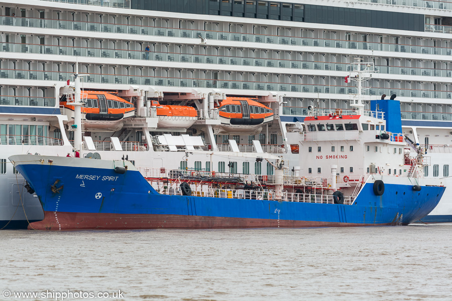 Photograph of the vessel  Mersey Spirit pictured at Pier Head, Liverpool on 3rd August 2019