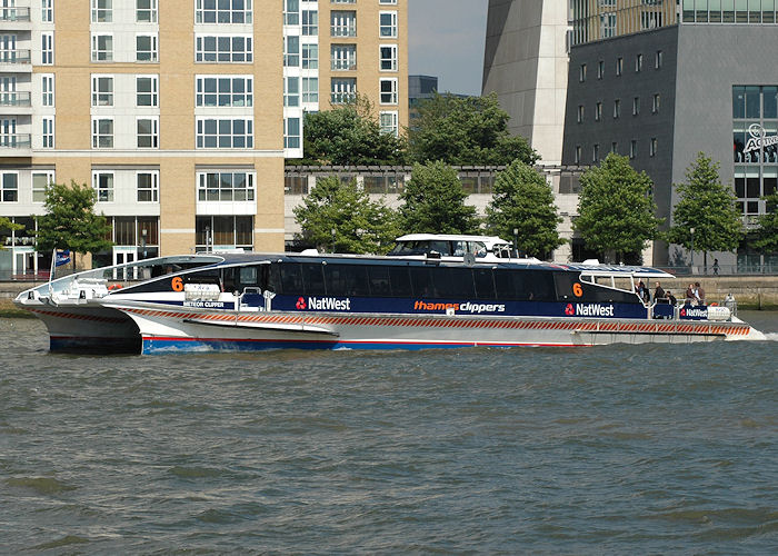 Photograph of the vessel  Meteor Clipper pictured in London on 11th June 2009