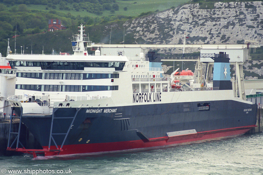 Midnight Merchant pictured at Dover on 13th May 2003
