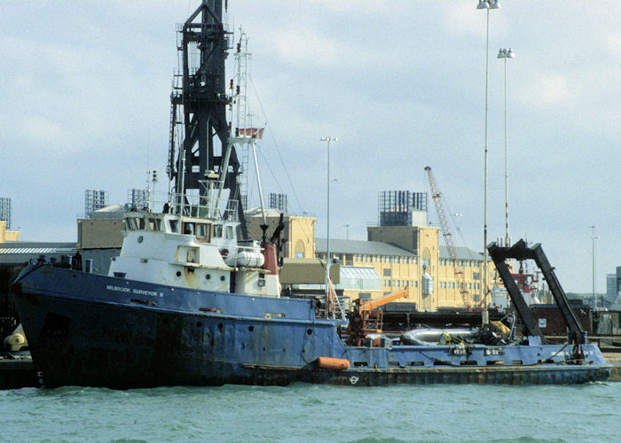 Photograph of the vessel  Milbrook Surveyor II pictured at Southampton on 17th October 1997