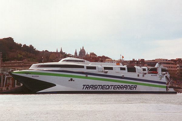 Photograph of the vessel  Milenium pictured in Barcelona on 18th March 2001