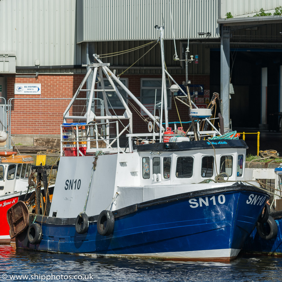 Photograph of the vessel fv Miley Adelle pictured at the Fish Quay, North Shields on 20th June 2019