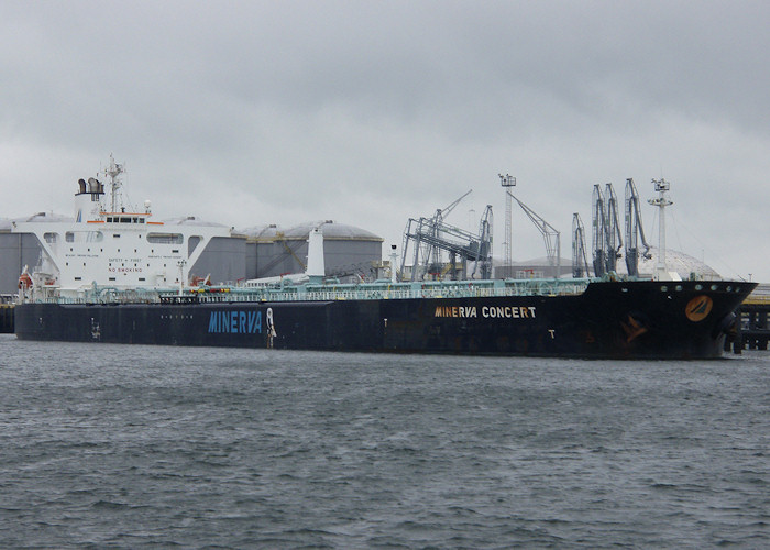 Photograph of the vessel  Minerva Concert pictured in 7e Petroleumhaven, Europoort on 24th June 2012