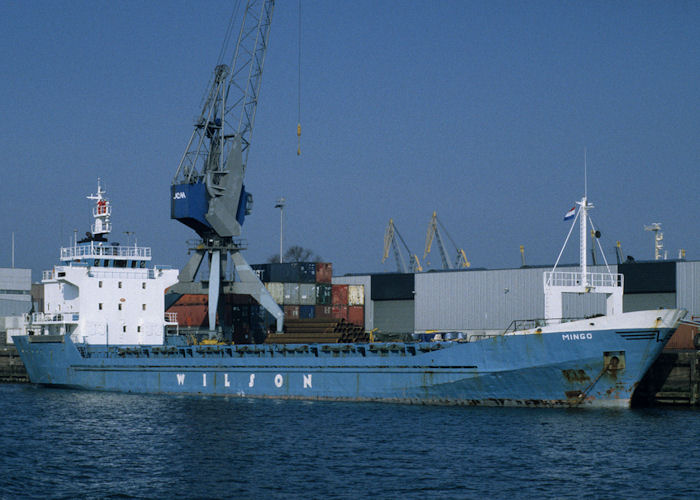 Photograph of the vessel  Mingo pictured in Waalhaven, Rotterdam on 14th April 1996