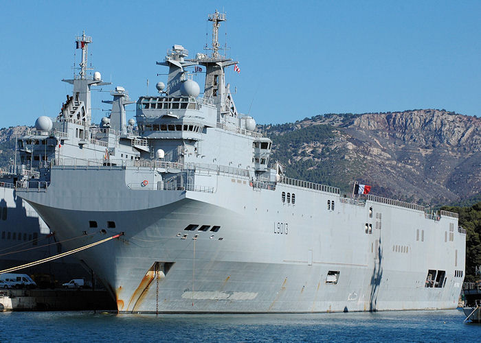 Mistral pictured at Toulon on 9th August 2008