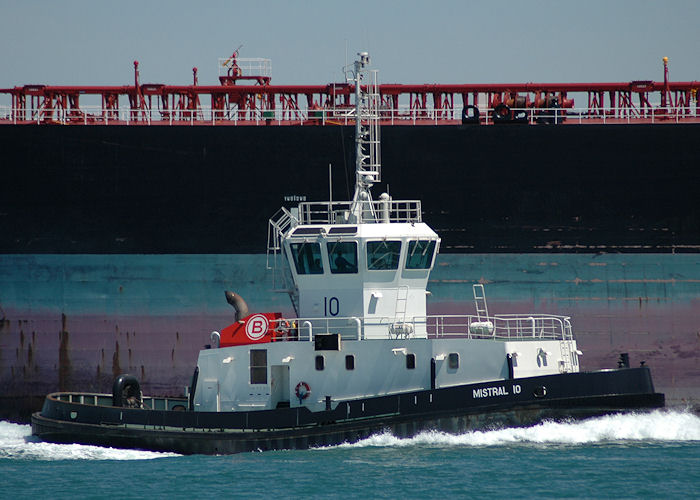 Photograph of the vessel  Mistral 10 pictured in Port Saint Louis du Rhône on 10th August 2008