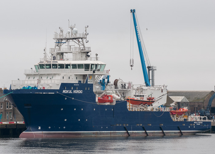 Photograph of the vessel  Mokul Nordic pictured at Montrose on 14th June 2014
