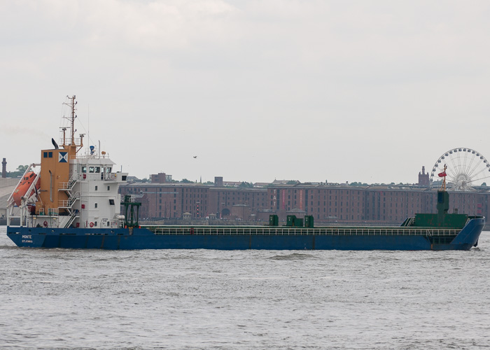 Photograph of the vessel  Monte pictured passing Wallasey on 1st June 2014