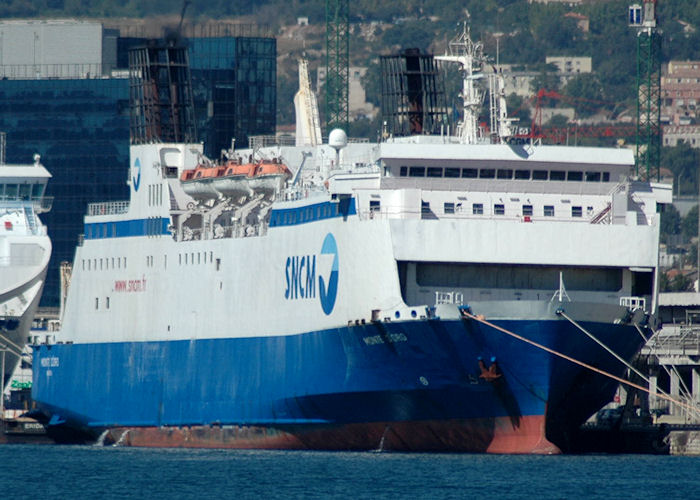 Photograph of the vessel  Monte d'Oro pictured at Marseille on 10th August 2008