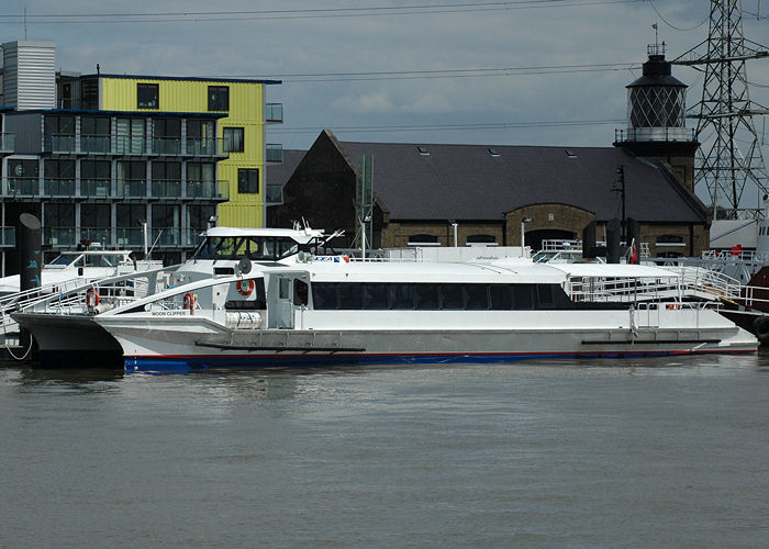 Photograph of the vessel  Moon Clipper pictured in London on 18th May 2008