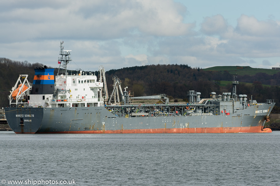 Photograph of the vessel  Moritz Schulte pictured at Braefoot Bay on 16th April 2016