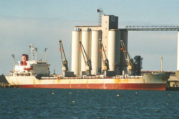 Photograph of the vessel  Moulares pictured in Southampton on 9th March 1998