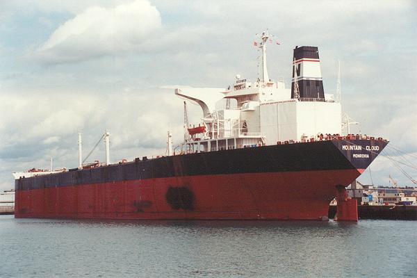 Photograph of the vessel  Mountain Cloud pictured laid up in Southampton on 5th September 1992