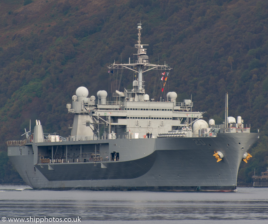 Mount Whitney pictured departing Loch Long on 19th October 2015
