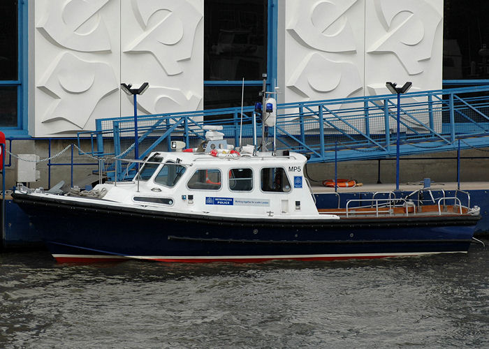Photograph of the vessel  MP 5 pictured at Wapping on 18th May 2008