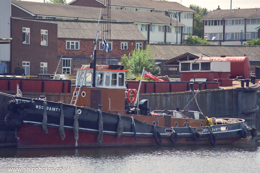 Photograph of the vessel  MSC Dainty pictured at Runcorn on 27th July 2002