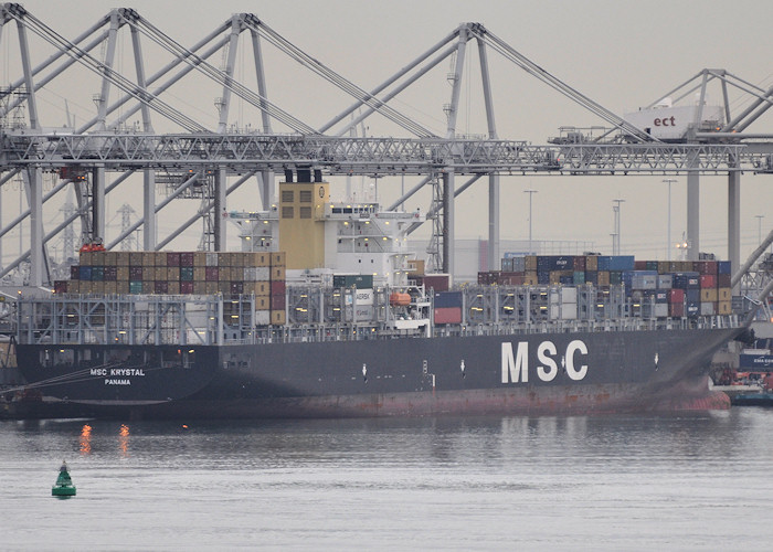 Photograph of the vessel  MSC Krystal pictured in Europahaven, Europoort on 26th June 2012
