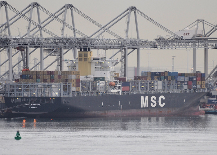Photograph of the vessel  MSC Krystal pictured in Europahaven, Europoort on 26th June 2012