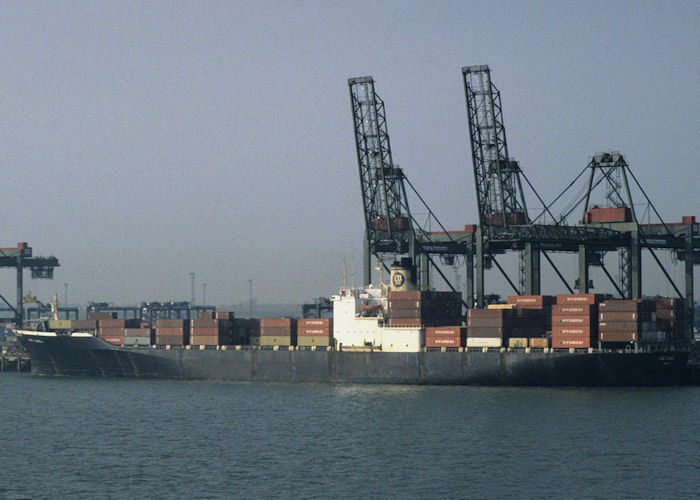 Photograph of the vessel  MSC Samia pictured at Felixstowe on 15th April 1996