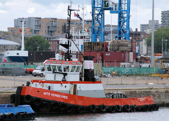 Photograph of the vessel  MTS Vengeance pictured in Southampton on 13th June 2009