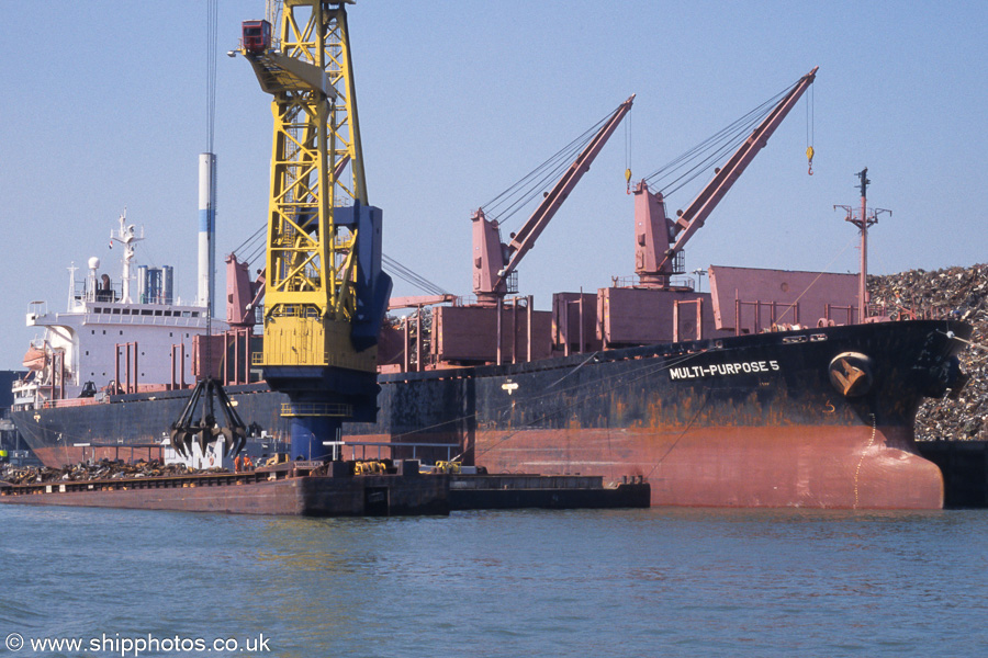 Photograph of the vessel  Multi-Purpose 5 pictured in Sint Laurentshaven, Botlek on 17th June 2002