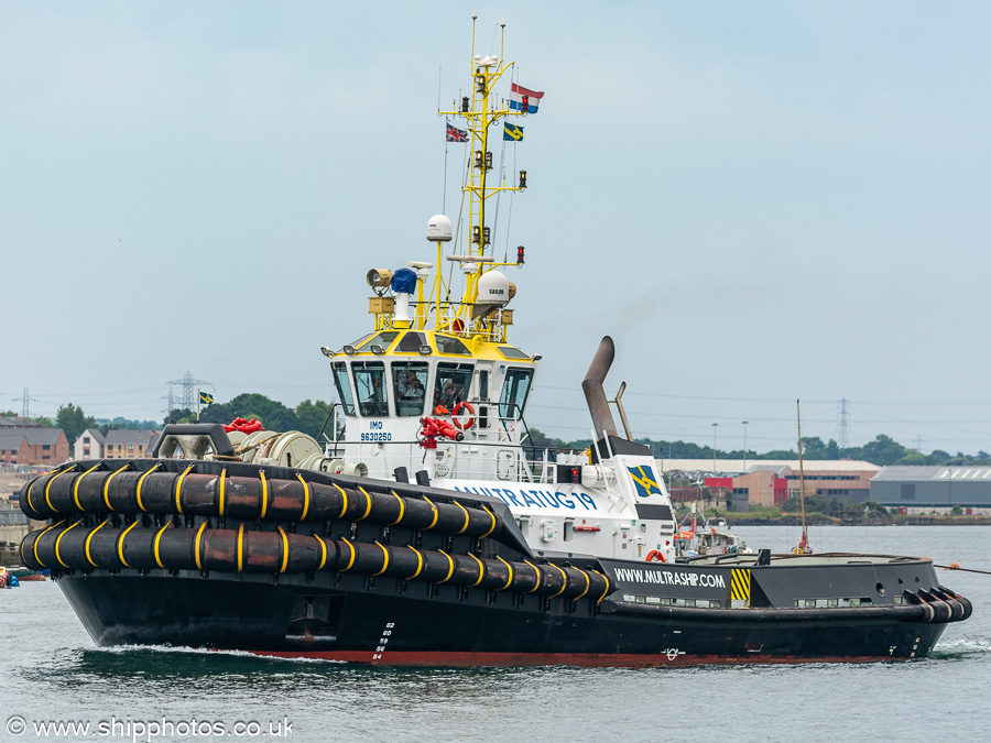 Photograph of the vessel  Multratug 19 pictured passing North Shields on 17th June 2023