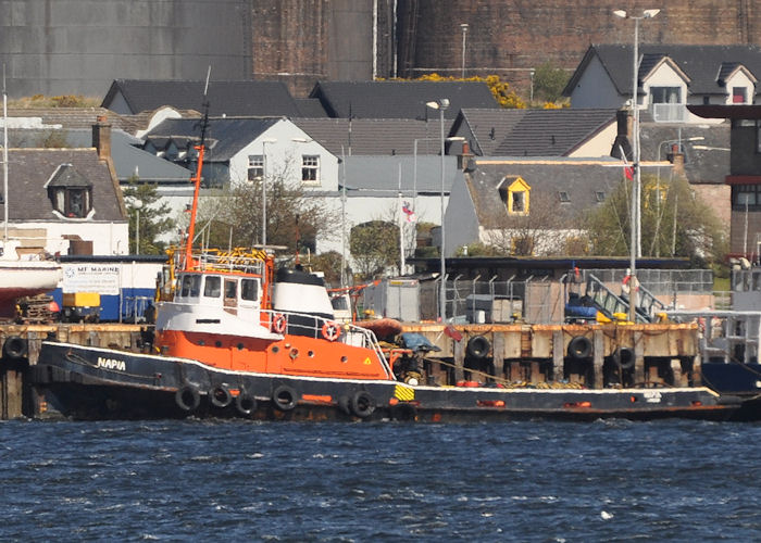 Photograph of the vessel  Napia pictured at Invergordon on 5th May 2013